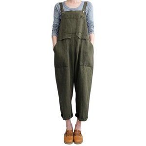 Casual Baggy Overalls Jumpsuit with Pockets